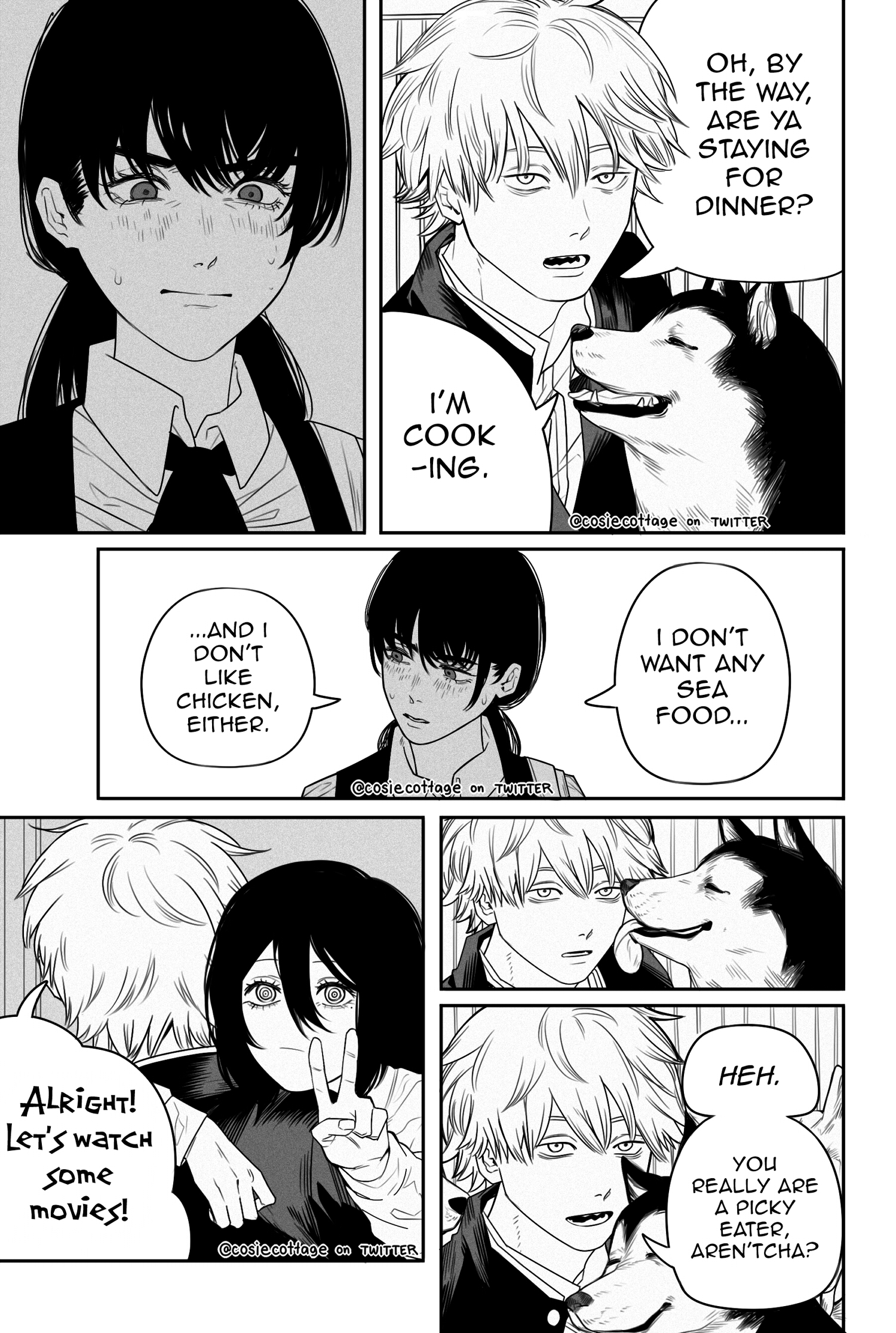 Chainsaw Man Chapter 119 cosie on Twitter: "@TheMatdiez thank you!!! and!! is it okay if I ask