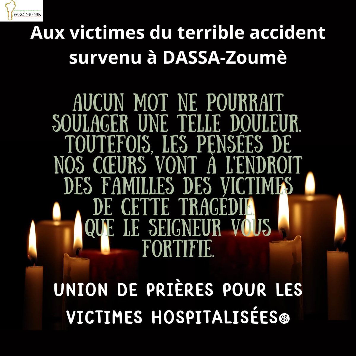WROPBENIN's tweet photo. Que le Seigneur vous fortifie. Union de prieres pour nos freres et soeurs hospitalisés.🙏 https://t.co/zcx74JP3er
