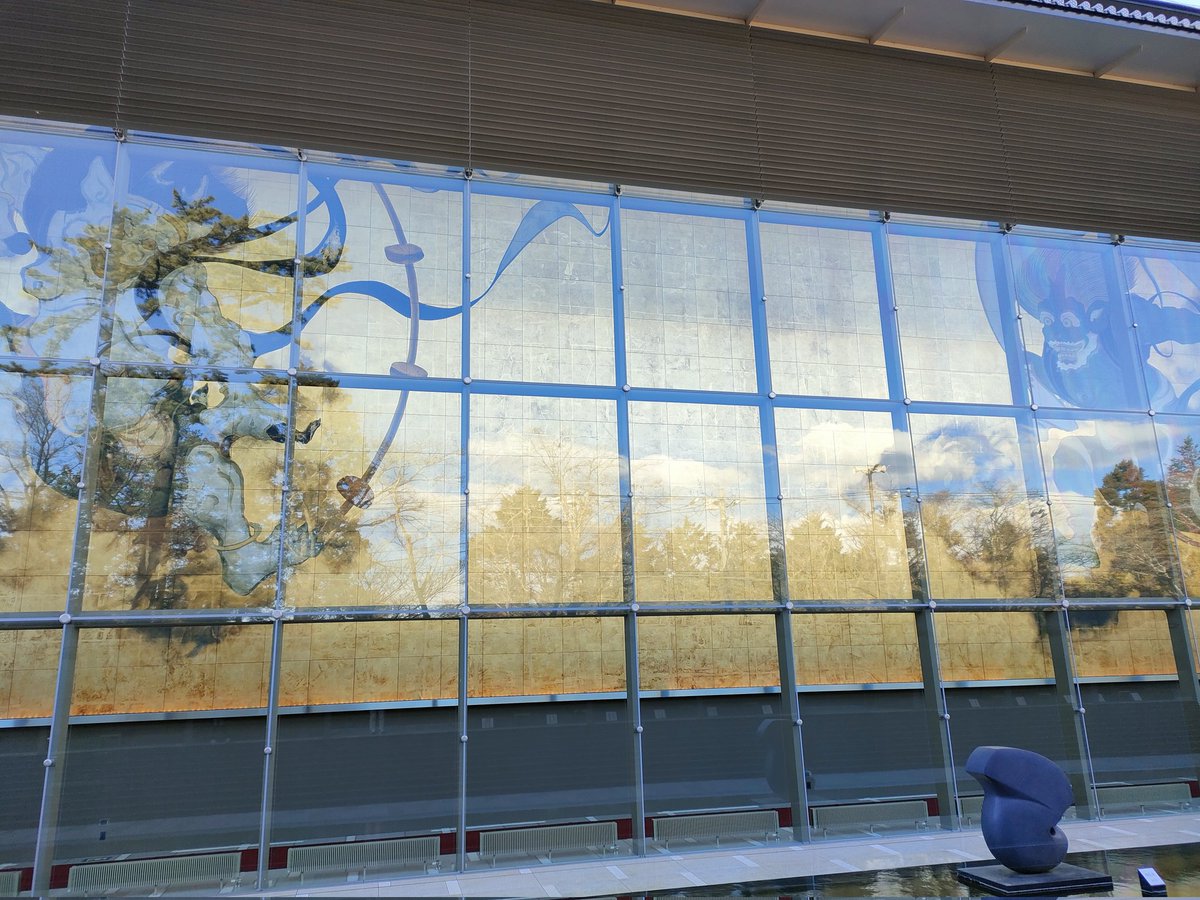 mukkubebe's tweet photo. Fujin Raijin at the Okamoto Museum of Art in Hakone！ https://t.co/Os18aMqsYs
