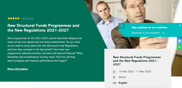 EuReference's tweet photo. 🎉 A new year has begun, but our priorities have remained the same: to bring European funds closer to YOU!
👉 Join the courses helping you better understand and implement projects under the new programmes for the 2021-2027 period: https://t.co/7U56g4xCOF
#REFERENCEproject https://t.co/j2t7GJxaKy