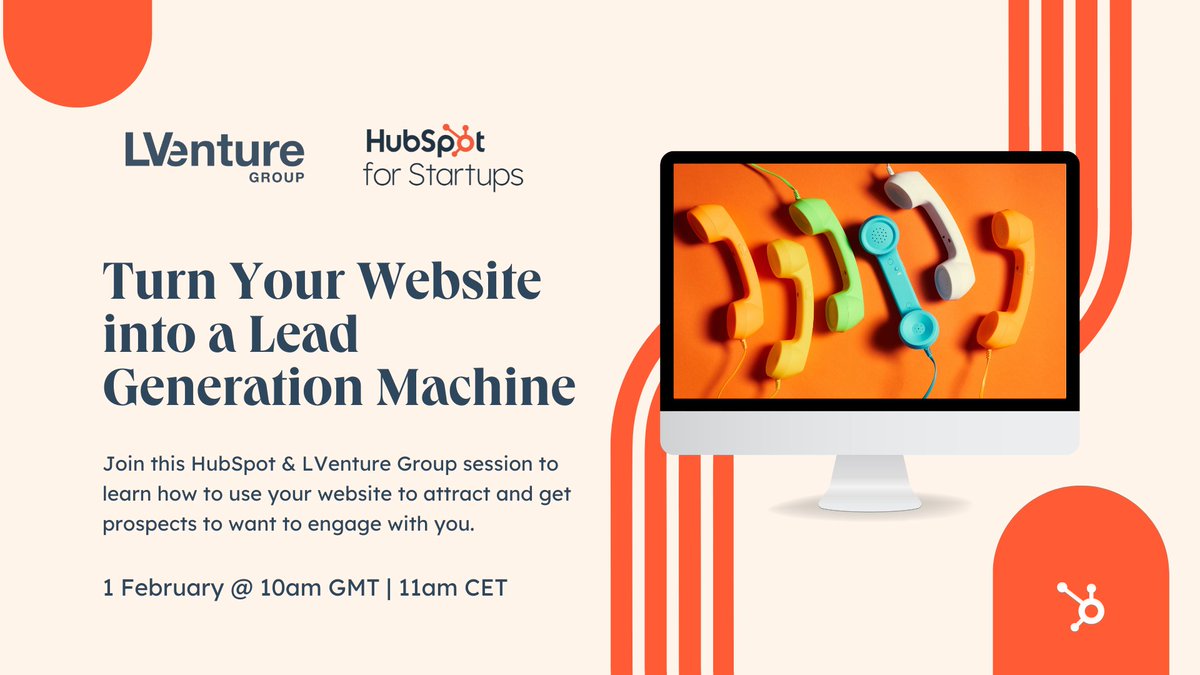 LUISS EnLabs (@luissenlabs) on Twitter photo #SaveTheDate
🗓 February 1st | 10am GMT | 11am CET
Join <a href="/HubSpotStartups/">HubSpot for Startups</a> and LVenture Group for the 1st Session "Turn your website into a lead generation machine" to learn how to use your website to attract prospects.
Register here: bit.ly/3WgNOLq #SaveTheDate
🗓 February 1st | 10am GMT | 11am CET
Join <a href="/HubSpotStartups/">HubSpot for Startups</a> and LVenture Group for the 1st Session "Turn your website into a lead generation machine" to learn how to use your website to attract prospects.
Register here: bit.ly/3WgNOLq