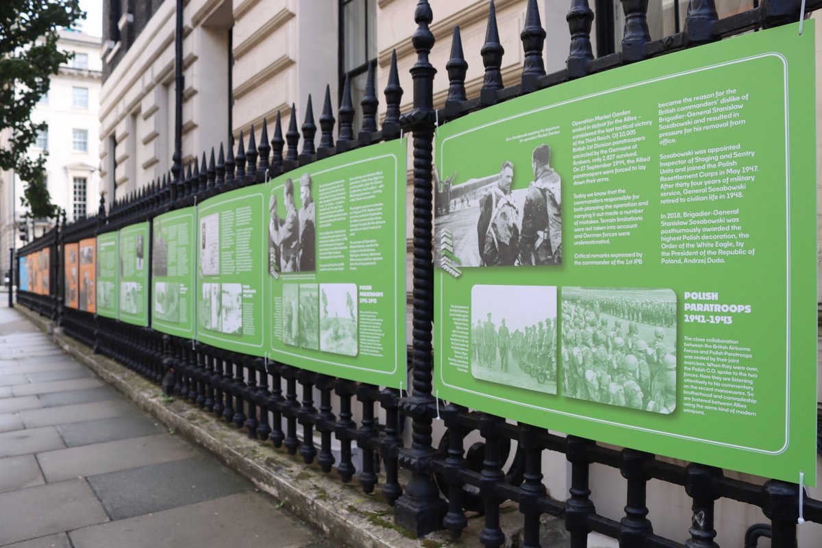 PolishEmbassyUK's tweet photo. Interested in the story of 🇵🇱 Generals W. Anders, S. Maczek and S. Sosabowski? Check out an exhibition at @PolishEmbassyUK devoted to them and learn about their remarkable lives and vital military contribution! Available to view until the end of February. #ThreePolishGenerals 🪖 https://t.co/qviulBbZDS