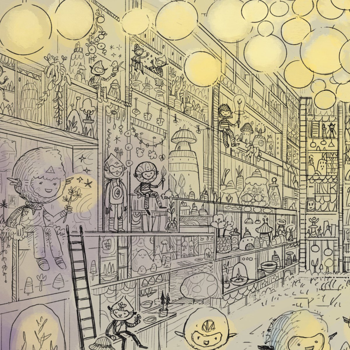 Gm ✨

More #wip on this sketch today 

#illustrationart #comic