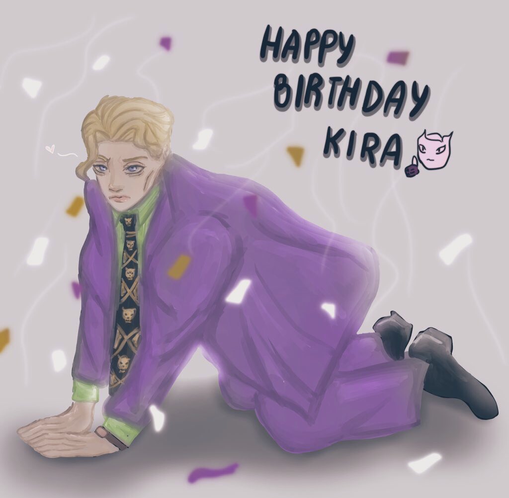 kirabumbum's tweet photo. happy birthday kira ! 🎂✋

#yoshikagekira #JoJosBizarreAdventure https://t.co/HRBONgHupT