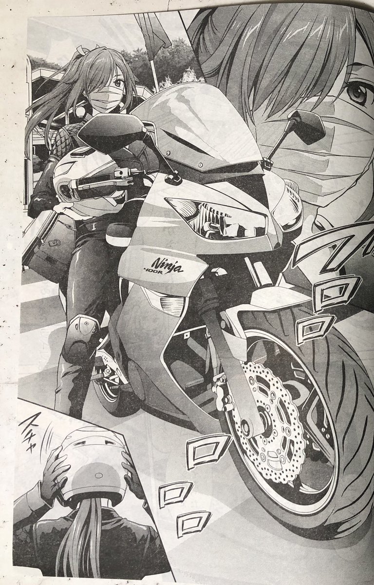 本日発売のヤングキングアワーズ3月号にて『いろはドライブ』7話が掲載されております!

謎の新キャラが乗るカワサキ Ninja 400R のモデルとして、べるさん@berk_d のバイクを取材させて頂きました。この度はありがとうございました‼︎ 