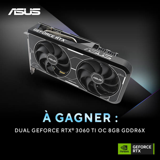 Gameblog's tweet photo. Découvrez les meilleures cartes graphiques #RTXOn pour profiter du DLSS et du Ray Tracing : https://t.co/1XIHByOiEV
Pour tenter de gagner une carte graphique ASUS DUAL GeForce RTX® 3060 Ti OC : RT + FOLLOW
@NVIDIAGeForceFR 
@AsusFrance 
@Gameblog 
TAS le 10/02 à 13h https://t.co/OVhpCna5Jh