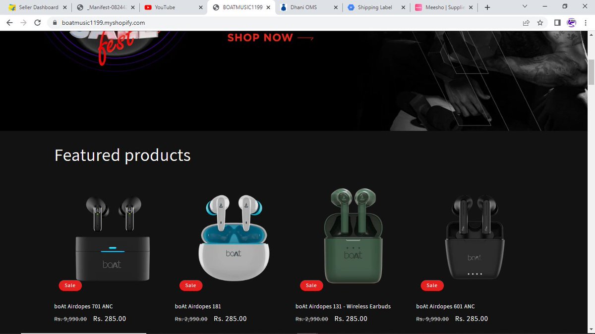 BabelMamta's tweet photo. @RockWithboAt  We came across the website similar looking to Boat and they are running the Ads on Youtube with 95% discounts on the gadgets are these really you @amangupta0303 https://t.co/qzM7m2SZyb