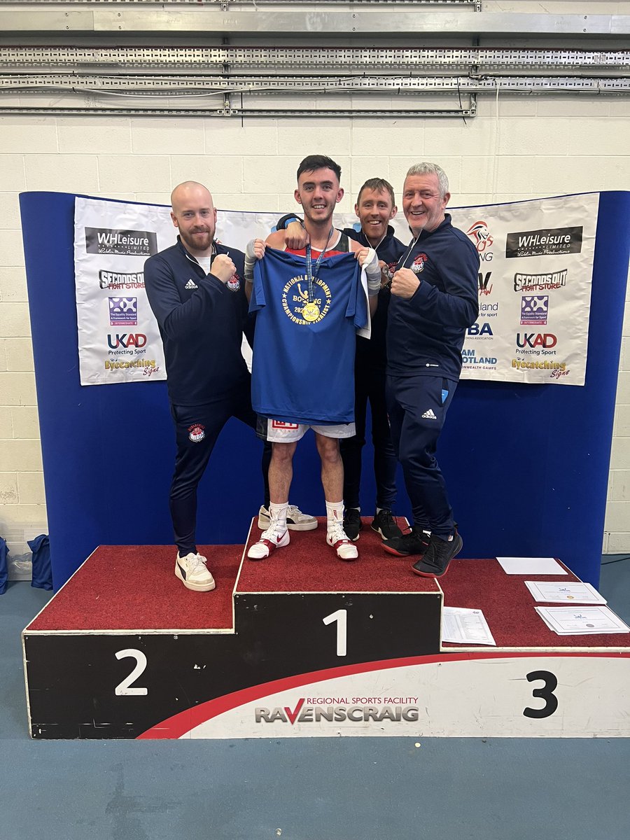 Great result yesterday at the championships Zac 60kg wins gold he’s deserves every bit of this he’s worked so hard, #midlothianboxing #trainhardfighteasy