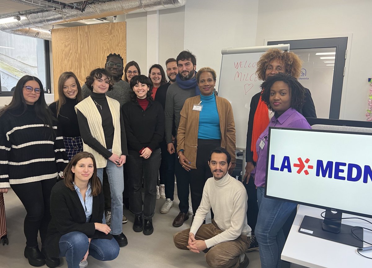 Réception de nos amis de #martinique avec l’équipe MILCEM (mission locale du centre) <a href="/Paris/">Paris</a> cette semaine! 🙌 Bienvenue @laMednum !