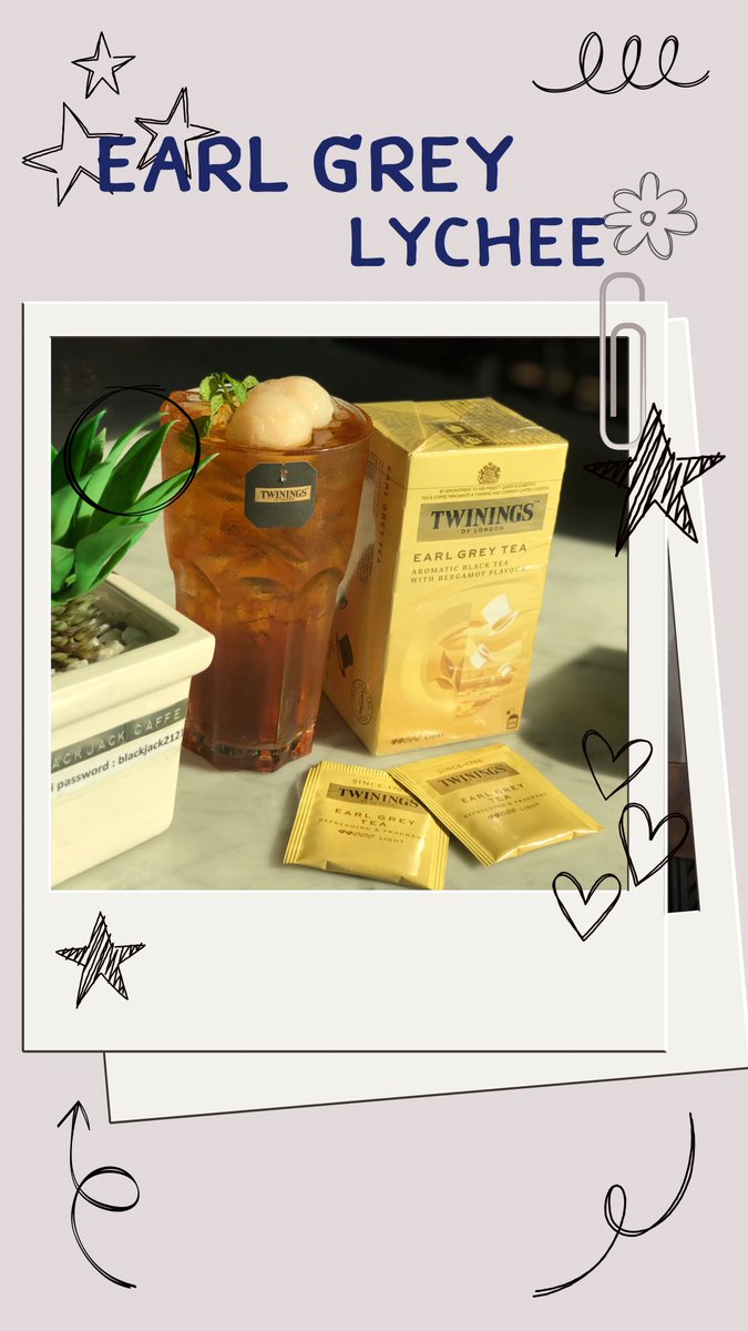 BLACKJACK_caffe's tweet photo. EARL GREY LYCHEE 🫖 มีจำหน่ายแล้วทั้ง 3สาขา #BLACKJACKcaffe #อร่อยชวนกิน #รีวิวคาเฟ่ ห้ามพลาดดดด!! https://t.co/PZ8aHlTCl7