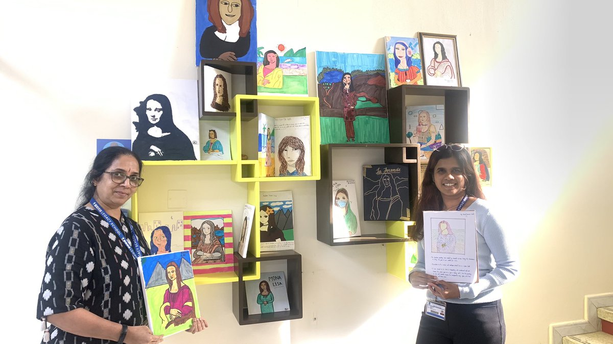 MODERN MONA LISA- students of grade 6 create wonderful masterpieces @Ashvinod309@ <a href="/ashex16/">Asha Alexander UN Accredited #ClimateChange Leader</a> <a href="/nishamohsin1/">Nisha Mohsin</a> <a href="/Danica00393549/">Danica D'Souza</a> <a href="/GEMSGLS/">GLS</a>