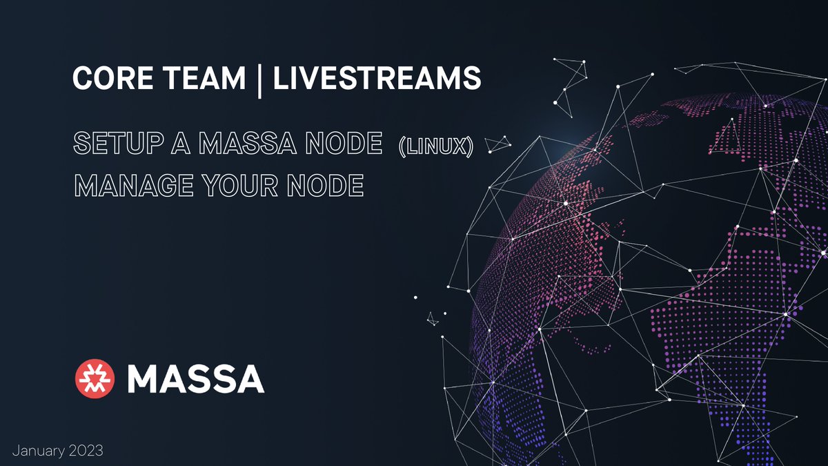 From our Core Team, you can now watch:
👉 Step by step how to install your Massa Node on Linux
👉 How to create a wallet, manage your staking, make your node routable, and the reward program 🎁

👉youtu.be/aLhZrWYQmFM 
👉youtu.be/ECNb0Kty3SY