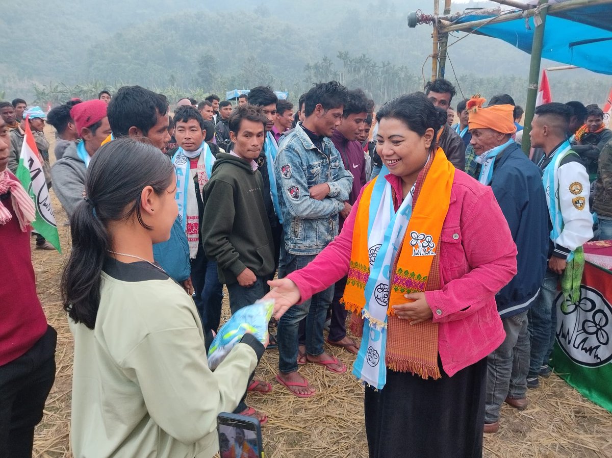 DrSaralin's tweet photo. TMC promises "PROGRESS" ! 

Support #TMC #Meghalaya #Mawhati #RiBhoi #VoteForTMC https://t.co/cC5ylfkDWO
