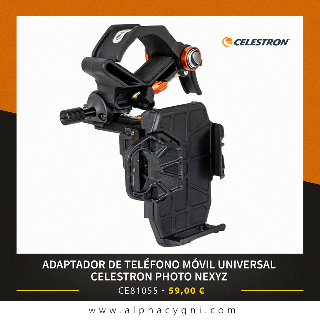 alphacygni_'s tweet photo. El adaptador universal #Celestron con plataforma #NexYZ le permite obtener fotografías usando su teléfono y #telescopio. Es totalmente ajustable, lo que le permite adaptarse a una gran variedad de teléfonos.
✅ https://t.co/gQSBl2B5gq
Precio sujeto a cambios. https://t.co/uYd2djyI4y