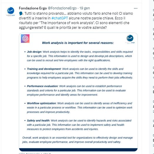 Chi vince il premio come "post con più visualizzazioni di gennaio"? 🏆

Eccolo 👇

#fondazionergo #post #chatgpt #ergonomics #manufacturing
