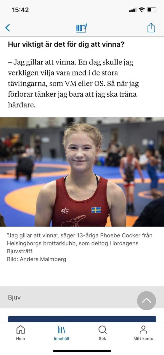 SharplesWrest's tweet photo. @SharplesWrest &amp; Helsingborg wrestling teams wrestler @phoebecocker_ making it in to the Helsingborg daily news.

@BoltonNSport @KeepBoltonMovin @eddykavanagh1 @GBR_Wrestling @BOLTONFMSPORT @WrstleLikeAGirl https://t.co/Pabg1GVKgD