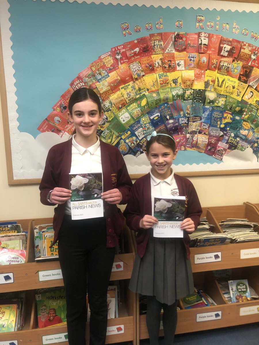 Super proud of our first two church magazine writers. Today they received their own personal copy of the magazine and got to see their work in print. Well done girls and thanks to All Saints Church for this amazing opportunity for our children.