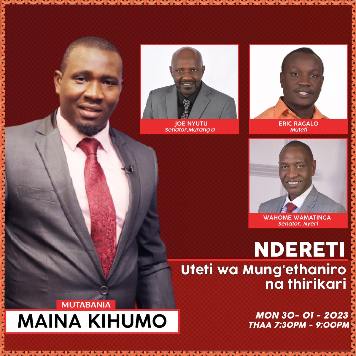 Sen. Wahome Wamatinga tweet media