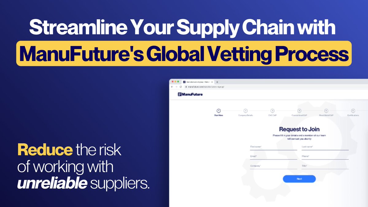 The supply chain is a critical component of any successful tech company. ManuFuture streamlines this process by connecting you to a network of pre-vetted suppliers. 
We will simplify and support your growth from the moment you submit your first project.

lp.manufuture.com