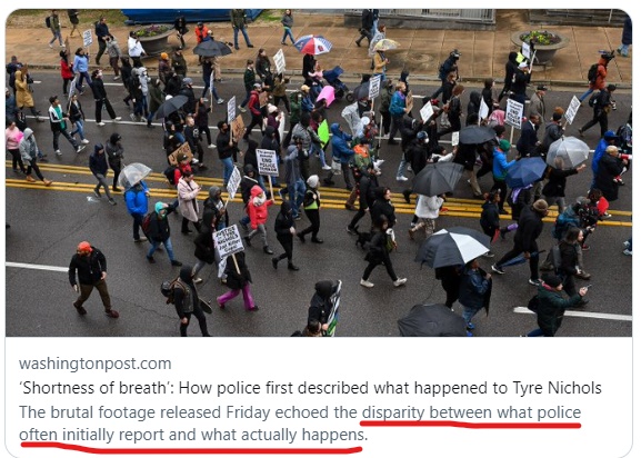Dear Artificial Intelligence Overlord,

What is a shorter, simpler way to describe the 'disparity between what #police often initially report and what actually happens'?

#CopsLie #StopCopCity #TyreNichols