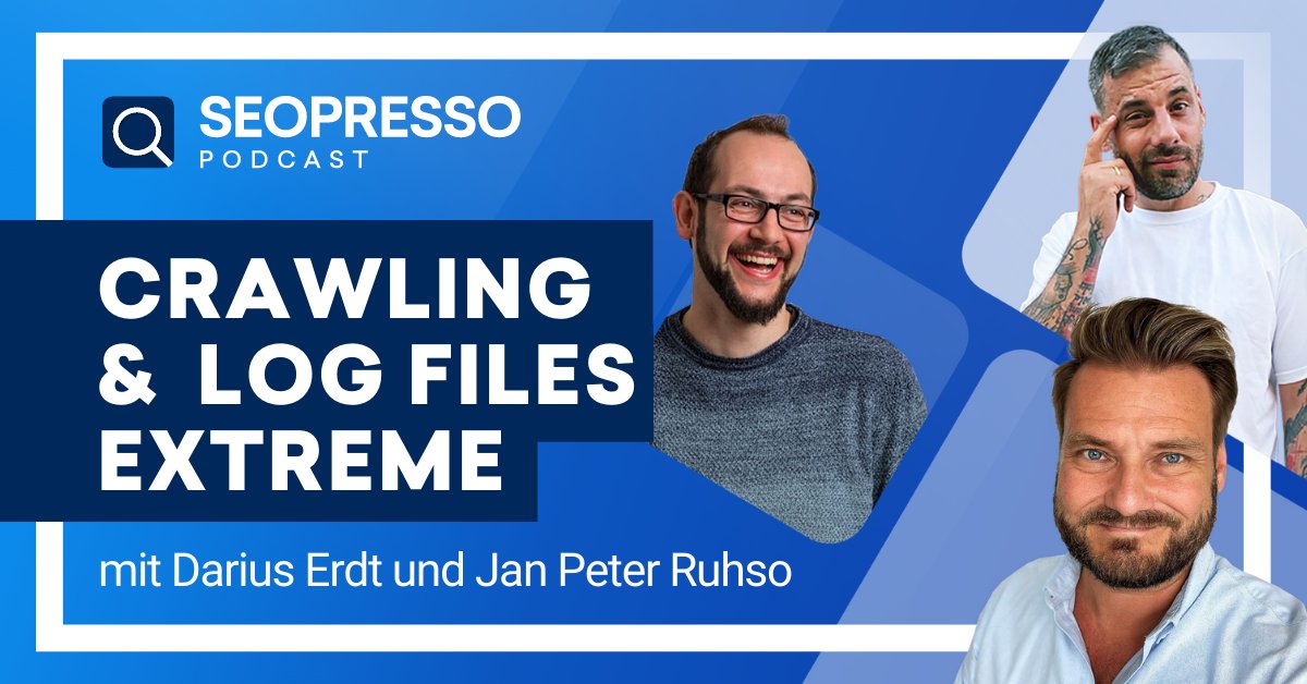 Björn Darko 🐋💨 (@bjoerndarko) on Twitter photo 👋Ein neuer SEOPRESSO Podcast ist da!
Nebenbei ist es ein Gewitter an Expertenwissen! 🤯
Darius Erdt & <a href="/JanRuhso/">Jan-Peter Ruhso</a> sprechen mit mir über Crawl Management & Log File Analysen (XTREME Edition)
Jetzt den SEOPRESSO Podcast anhören🎧️:
🎙️Spotify:lnkd.in/eKg4ZedM 👋Ein neuer SEOPRESSO Podcast ist da!
Nebenbei ist es ein Gewitter an Expertenwissen! 🤯
Darius Erdt & <a href="/JanRuhso/">Jan-Peter Ruhso</a> sprechen mit mir über Crawl Management & Log File Analysen (XTREME Edition)
Jetzt den SEOPRESSO Podcast anhören🎧️:
🎙️Spotify:lnkd.in/eKg4ZedM