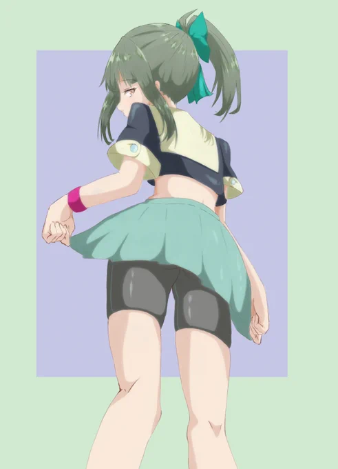 Skebで描かせていただいたスパッツ夕張です。#艦これ#夕張 
