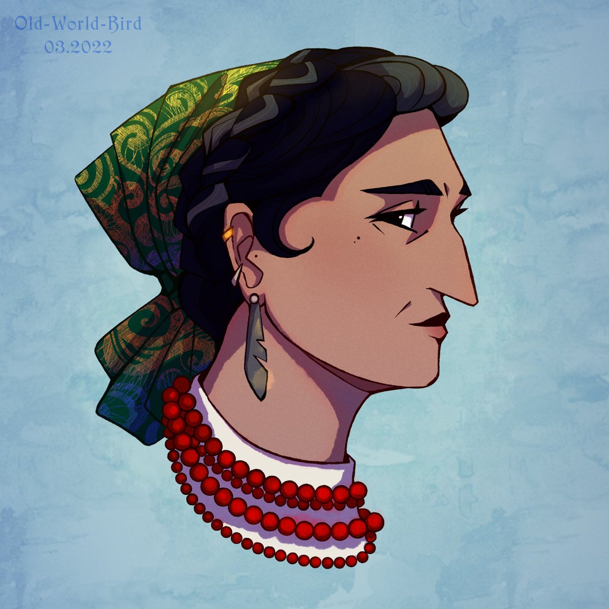 oldworldbird's tweet photo. Danika Martikov, Ezmerelda d'Avenir, designs I didn't have a chance to use in our Curse of Strahd game, 'cause I drew them after we finished the module, lol https://t.co/9l7tlXaGgB