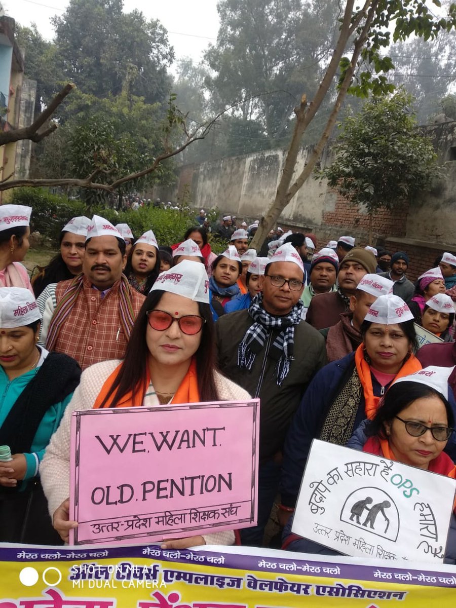 We want old pension...pension ...pension
<a href="/PMOIndia/">PMO India</a> 
<a href="/myogiadityanath/">Yogi Adityanath</a>
<a href="/SulochanaMaurya/">Dr Sulochana Maurya</a>