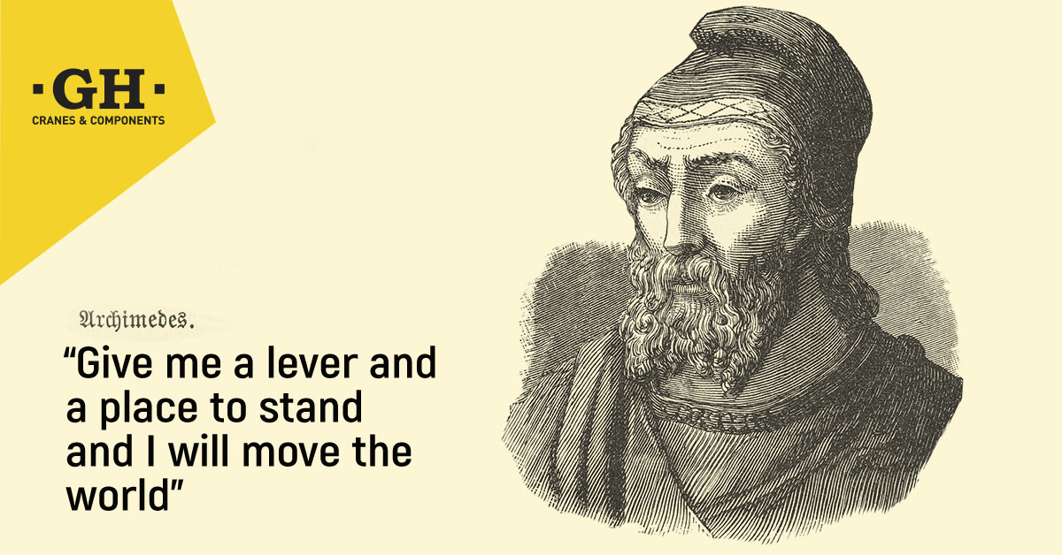 ¿We bet you haven't ever stopped to think who built the first crane? 
Visit our blog and discover why Archimedes is considered the inventor of the hoist. 
#ghcranes #cranes #liftingexperts
ghcranes.com/blog/the-evolu…