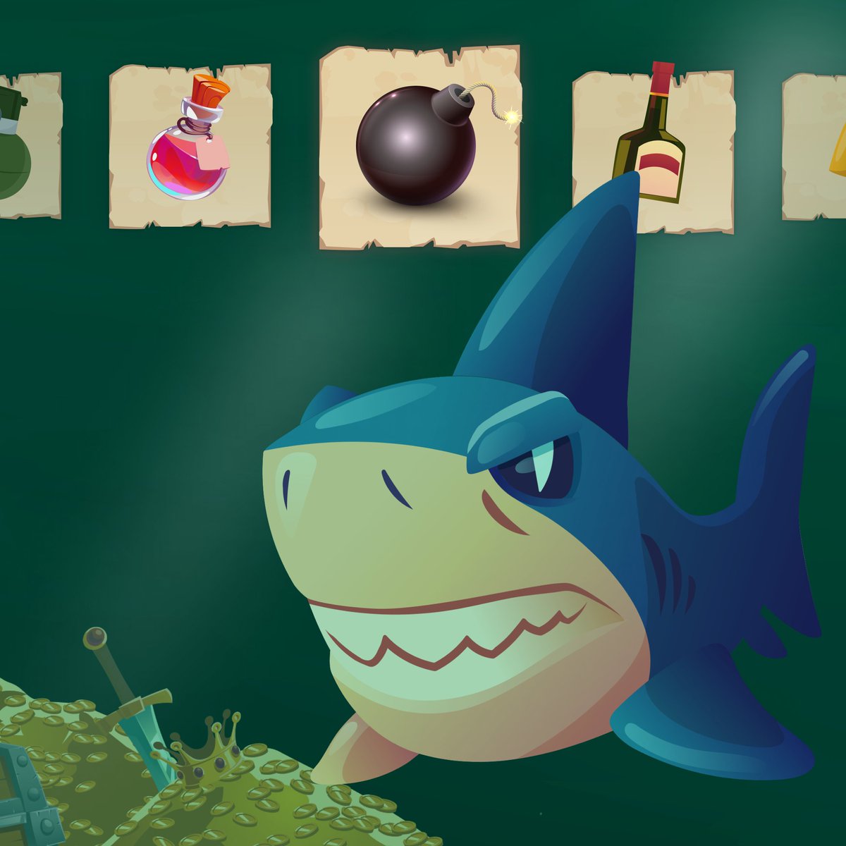 Piratos_gg's tweet photo. 💣 Consumable items: smoke grenade, bomb, healing potion, bottle of rum, ammunition (bullets) - can be used during battles with monster guards or raid bosses 💣.

#NFTGame #nft #P2E #PlayToEarn #playtoearngame #M2E https://t.co/z5XyVShoUe