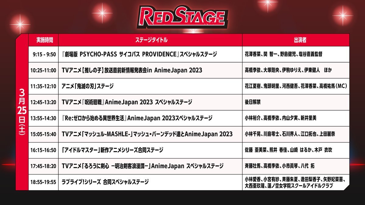 RED Stage｜AnimeJapan 2023