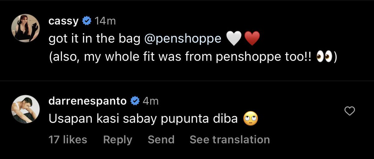 cassren_mav's tweet photo. Cass bat daw nauna ka sa penshoppe store di mo sinama si  d hahahahaha😂😂

@LegaspiCassy  @Espanto2001 
#CassyLegaspi #DARREN
#CassRen https://t.co/ibgP5Luhwx
