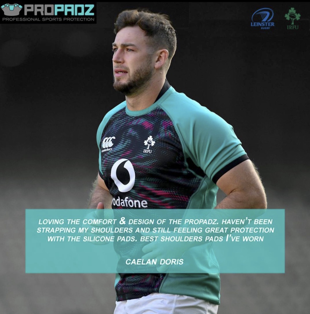 Next in our series of Pro reviews is <a href="/caelan_doris/">Caelan Doris</a>
Caelan was our first pro to tag Propadz online

‘Loving the comfort and design of Propadz. I haven’t been strapping my shoulders and still feeling great protection with the silicone pads. Best shoulder pads I’ve worn’