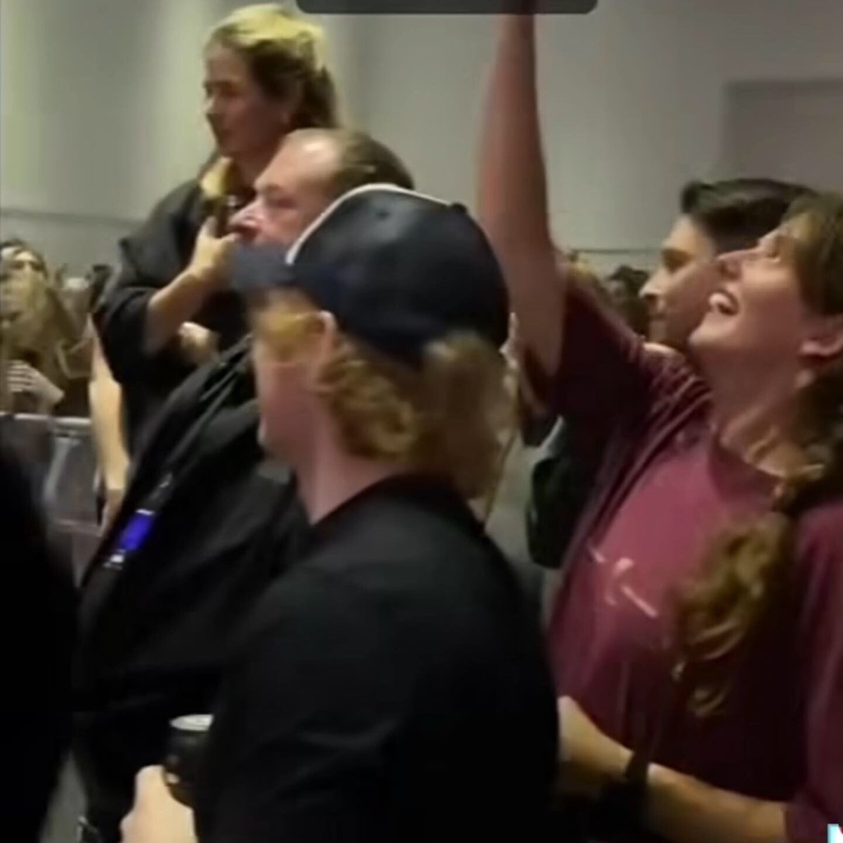 purpleamma1's tweet photo. Ed was at Fred Again’s concert in Wellington Sat. night with Kev and Cherry ❤️
He didn’t cut his hair. It’s still long &amp; fluffy! 🔥🔥🧡
#EdSheeran #CherrySeabornSheeran #SecurityKev https://t.co/5LAEDAYIrw