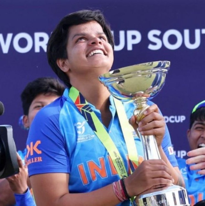 TheShafaliVerma's tweet photo. India, this is for you! 🏆❤️
#U19T20WorldCup https://t.co/LZrox6Z32b