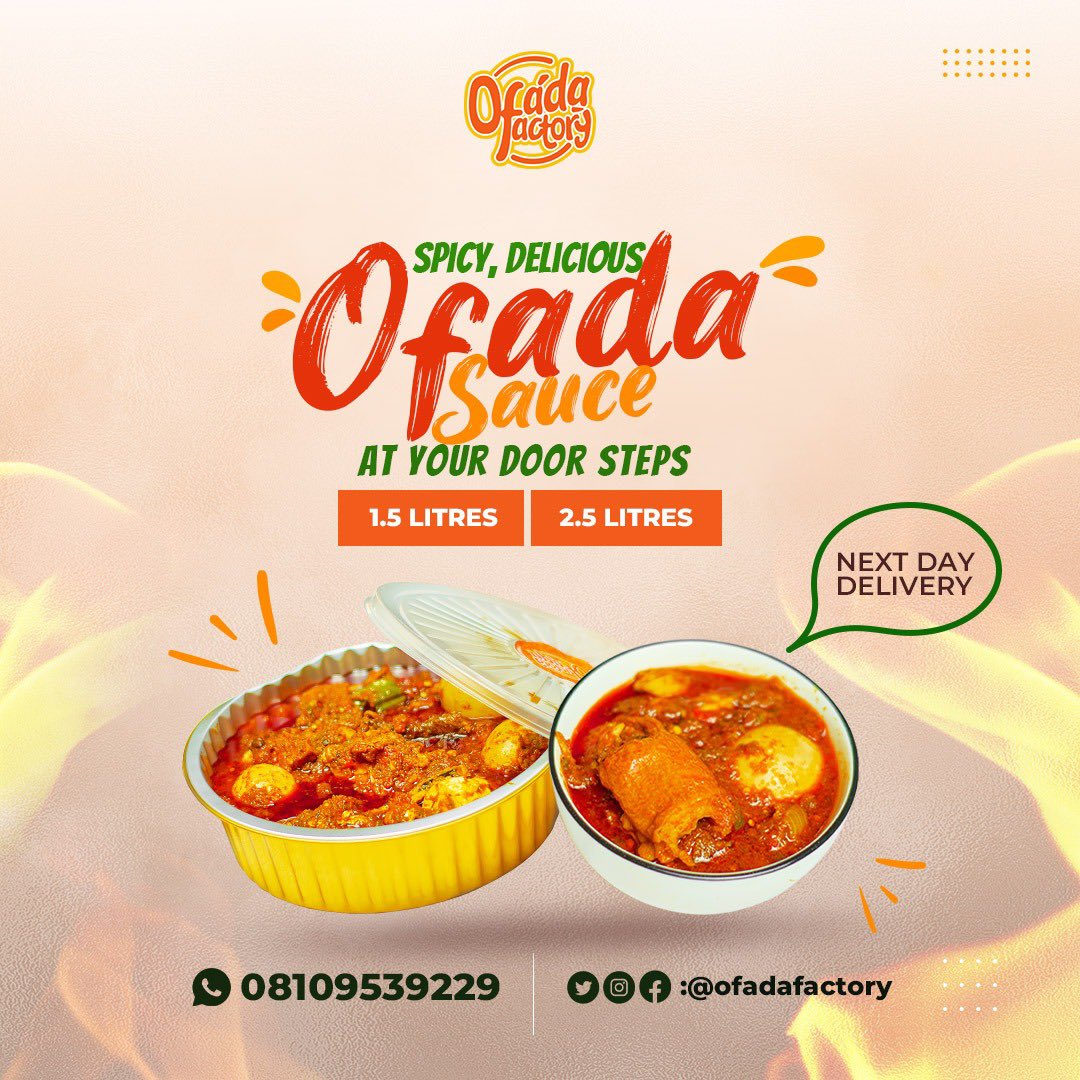 TheQueenAminat's tweet photo. Good morning and happy new week from your favorite ofada sauce vendor @Ofadafactory https://t.co/jPenO15FUS