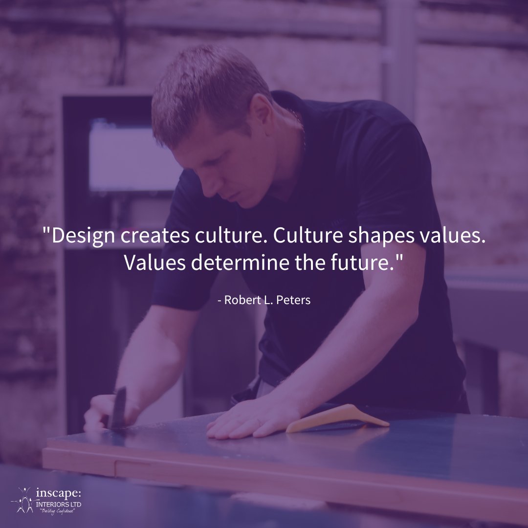 Inscapeintltd's tweet photo. "Design creates culture. Culture shapes values. Values determine the future."
- Robert L. Peters
-
-
-
#inscapeinteriors #inscapepeople #design #interiordesign #washrooms #leisurecentres #chorley #construction #constructionindustry #contractors https://t.co/LsRlx8Vyhh