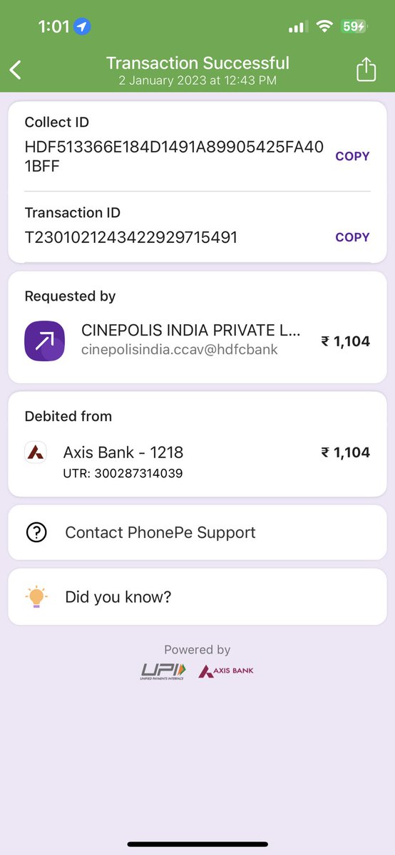 u_man_g's tweet photo. @IndiaCinepolis 
Hi team,

I have booked a ticket for Avatar-2 on 2nd Jan 12.43 PM.
However, there was no ticket issued for the same to my email id or mobile number. I waited for this long so that you guys can refund but no refund was issued for the same.
Please look into this. https://t.co/nOstEOkmFg