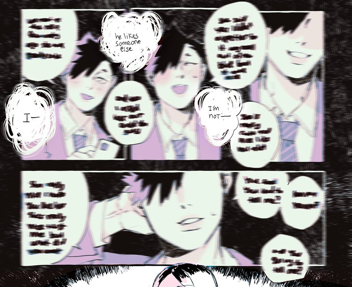 also kuroo has legit dialog here where he talks about how he met his gf, how cute she is and that how he hopes kenma will like her... but I blurred it im very kind 👼 https://t.co/9momptWjyz 