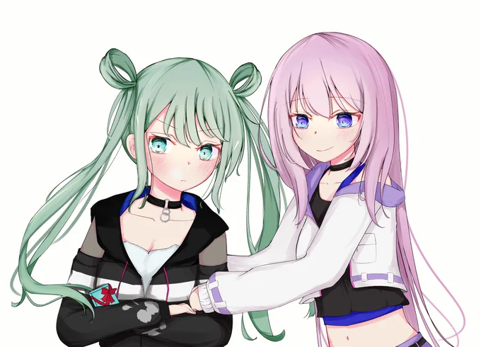 ビビバス版ねぎとろ。プレゼントを渡すのが照れくさいようです。#巡音ルカ誕生祭2023#prsk_FA 