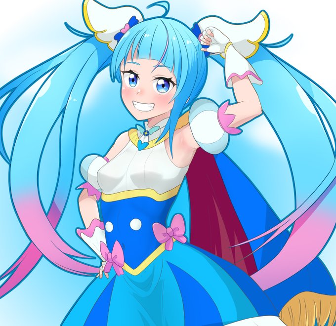 キュアSKY………ふぅ……一年間よろしくねぇ… 