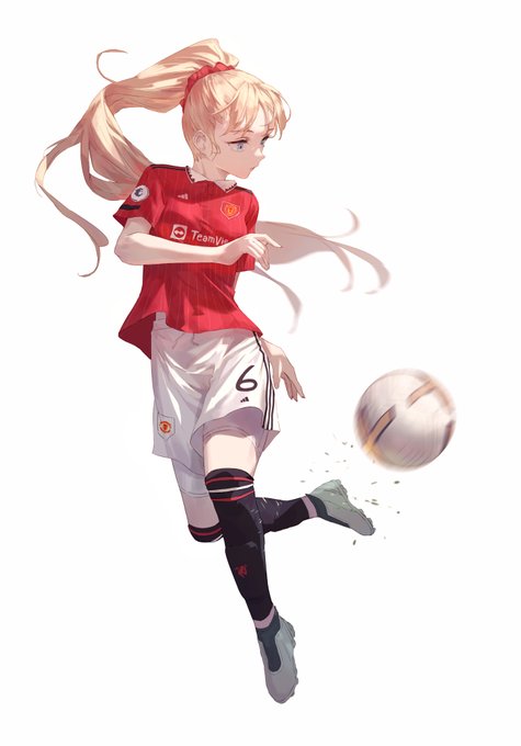 「女の子 サッカーユニフォーム」のTwitter画像/イラスト(新着)
