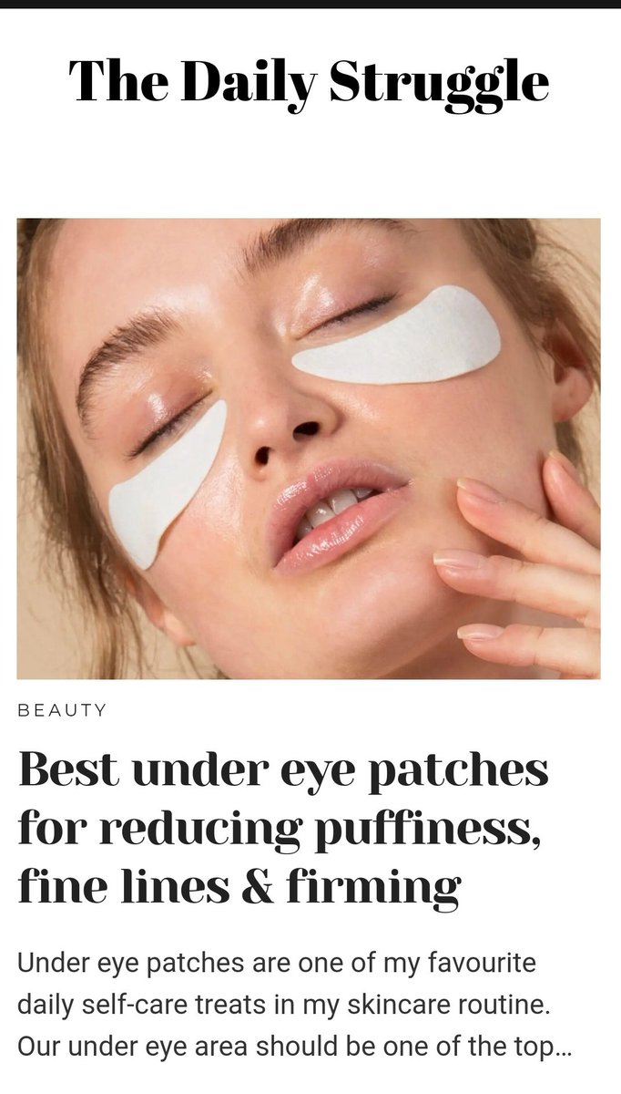 thebeautyedit__'s tweet image. On the blog this week 🤍✨️ @dailystruggleuk 

thedailystruggle.co.uk/best-under-eye…

#livbloggers #beautyblog