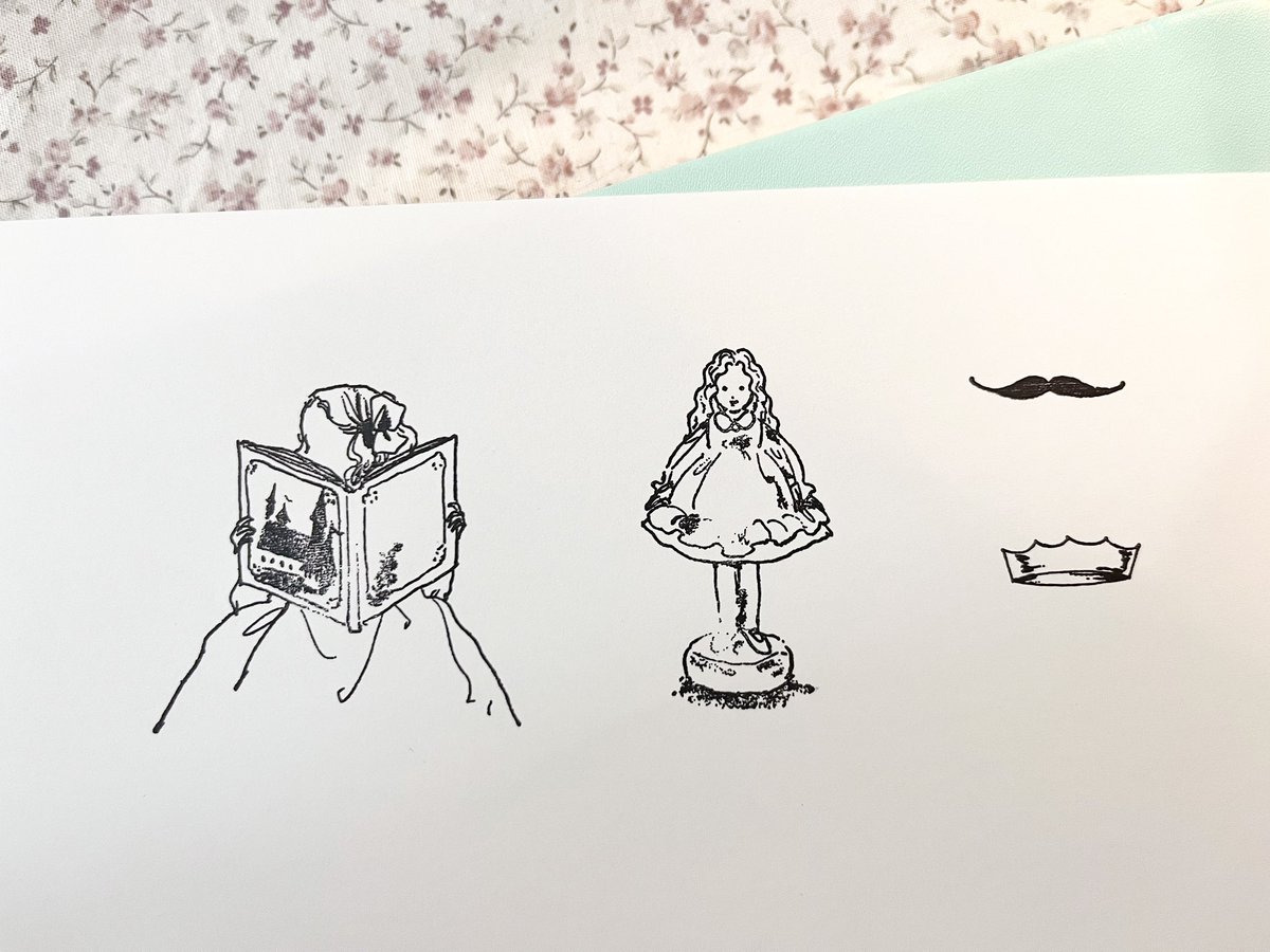 「『王さまのお菓子』スタンプセットで色々遊んでみる線画を可愛いくスタンプに落とし込」|くらはしれいのイラスト