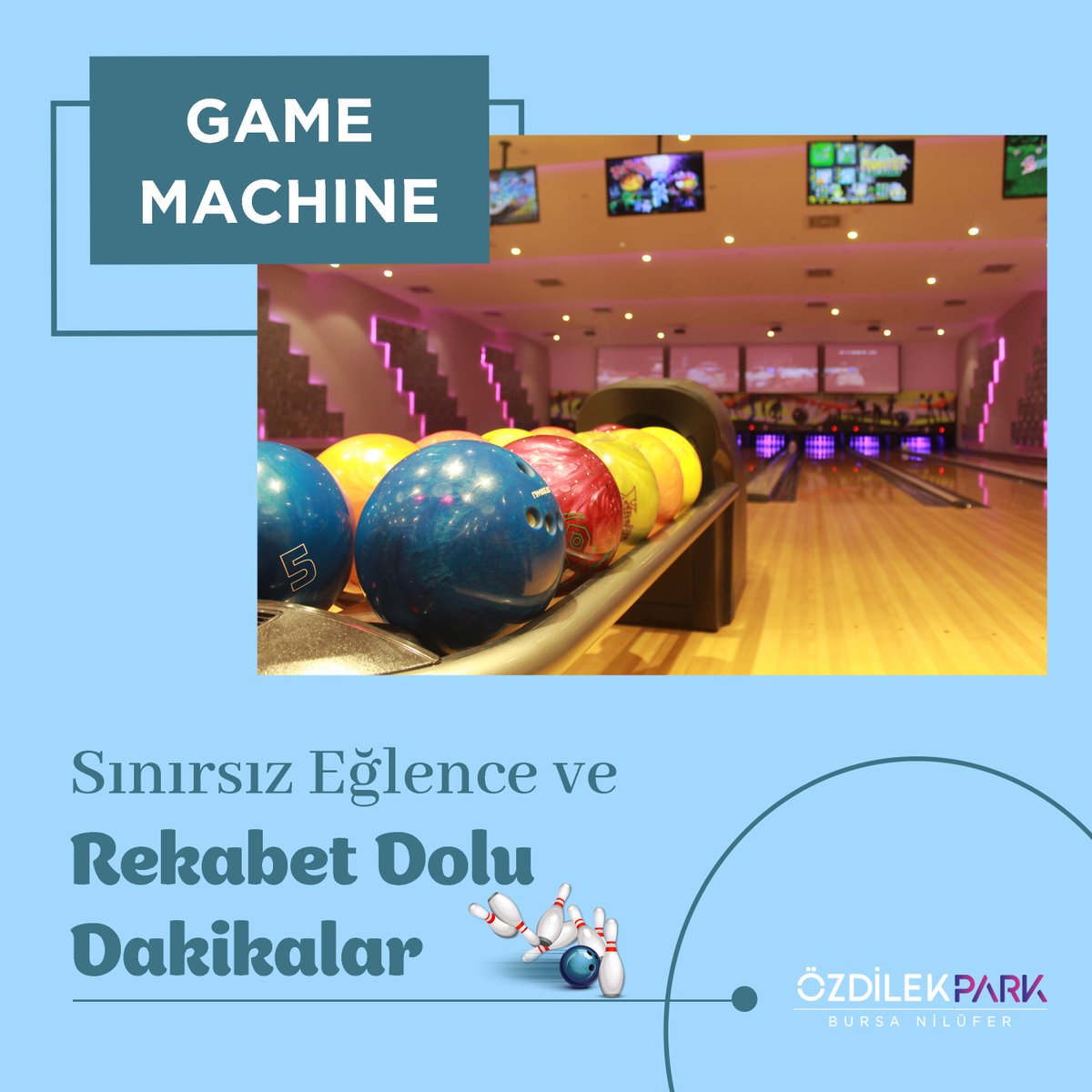 OzdilekParkNil's tweet image. Sınırsız eğlence ile rekabet dolu dakikalar Game Machine’da! 🎳✨
📍Game Machine, ÖzdilekPark Bursa Nilüfer 2. katta.

#ÖzdilekParkBursaNilüfer #GameMachine #eğlencezamanı