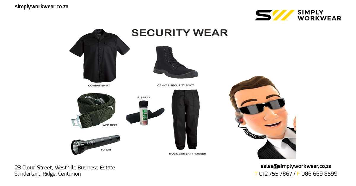 simply_workwear's tweet image. 𝗕𝗘 𝗦𝗘𝗖𝗨𝗥𝗘𝗗! 
Choose from our Security Wear Range
Shirts, Combat Trousers, Belts, Handcuffs, Pepper Spray etc

simplyworkwear.co.za to view our range or download our catalogue
sales@simplyworkwear.co.za to order yours or request price

#securityrange