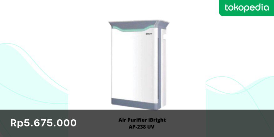 Soklik_com's tweet photo. Coba cek ini, deh: "Air Purifier iBright AP-238 + UV Pembersih Udara ruangan Murah" Rp5.675.000 di toko SOklik Smart Office Tokopedia. Bisa bebas ongkir, lho.
https://t.co/gVMXOObiVg https://t.co/QEJWm97JFP