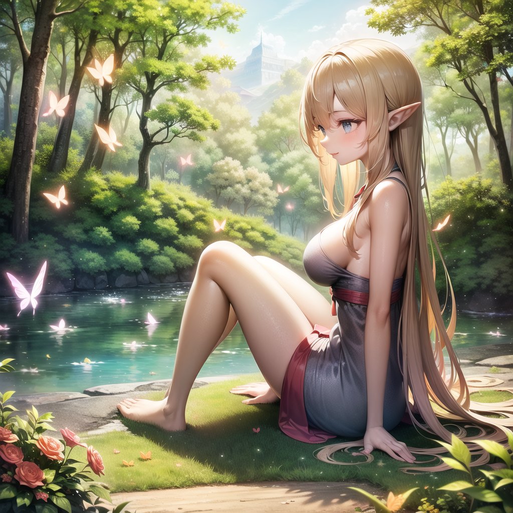 蝶と戯れるエルフ

(AIart)