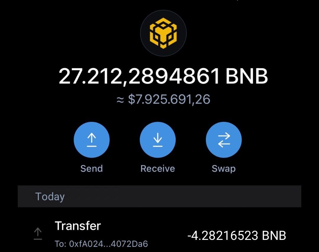 Chance to receive 5 $BNB = $1,525 in your wallet,

First 1,600 Participants will Receive #BNB       Airdrop, to enter just like, follow and rt, Retweet pinned 📌 post.

+Drop your BNB (Bep20) wallet address