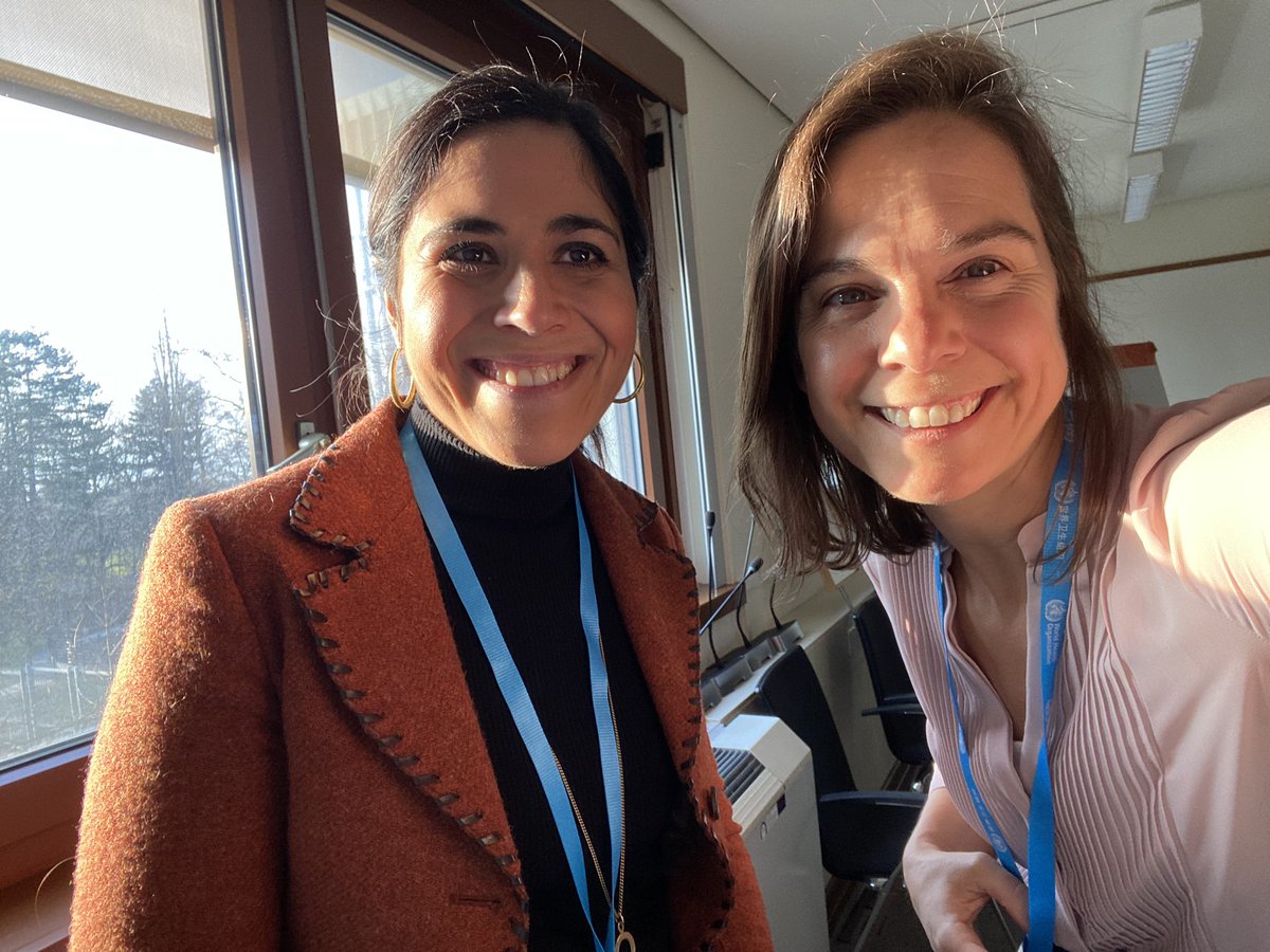 MarinaWainstein's tweet photo. With @StefaniaMinniti from #ClaimingOurSpace ready to get this last day of the #WHOYC started. First ๐ day in Geneva - letโs get to work! #ISNYoung #HealthForAll https://t.co/ysglrvqgj0